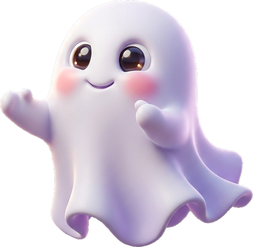 Cute 3D Ghost Prop